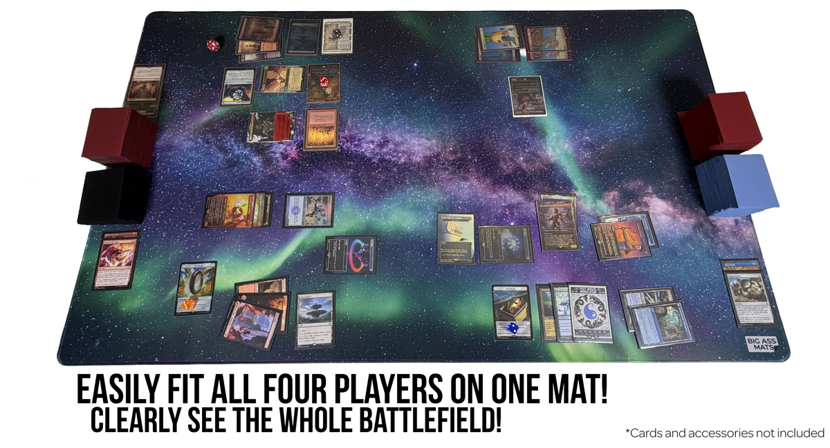 BIG ASS MATS 4 Player MTG Playmat - Northern Lights