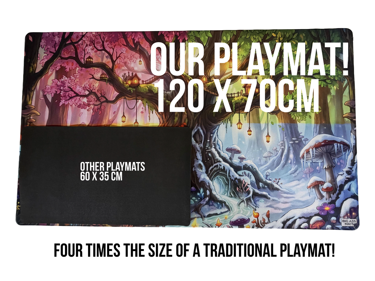BIG ASS MATS 4 Player MTG Playmat - Anime Tree