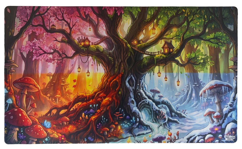 BIG ASS MATS 4 Player MTG Playmat - Anime Tree
